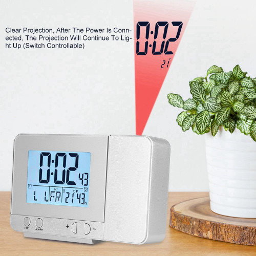 ساعت زنگدار پروژکتور LED
