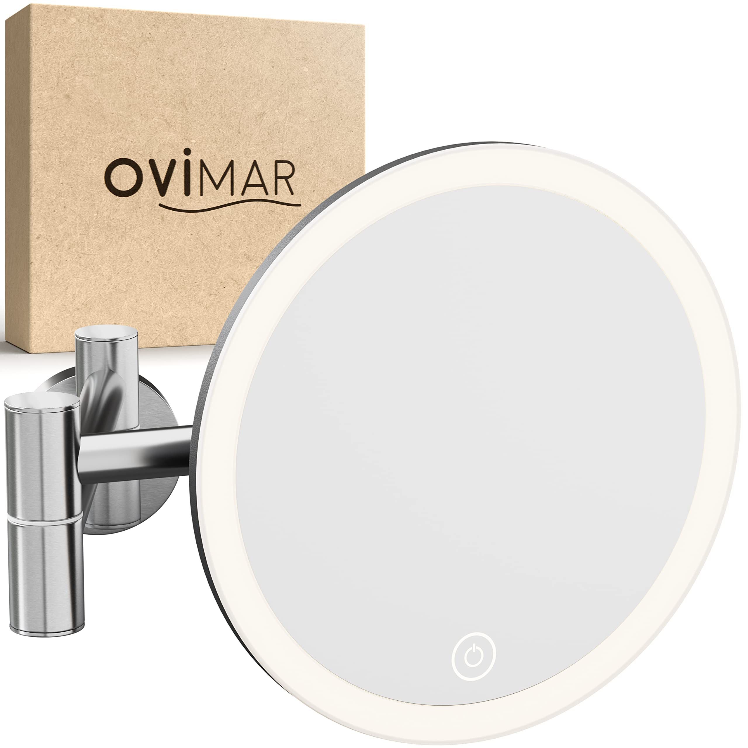 آینه آرایشی ovimar Vorupor نقره‌ای