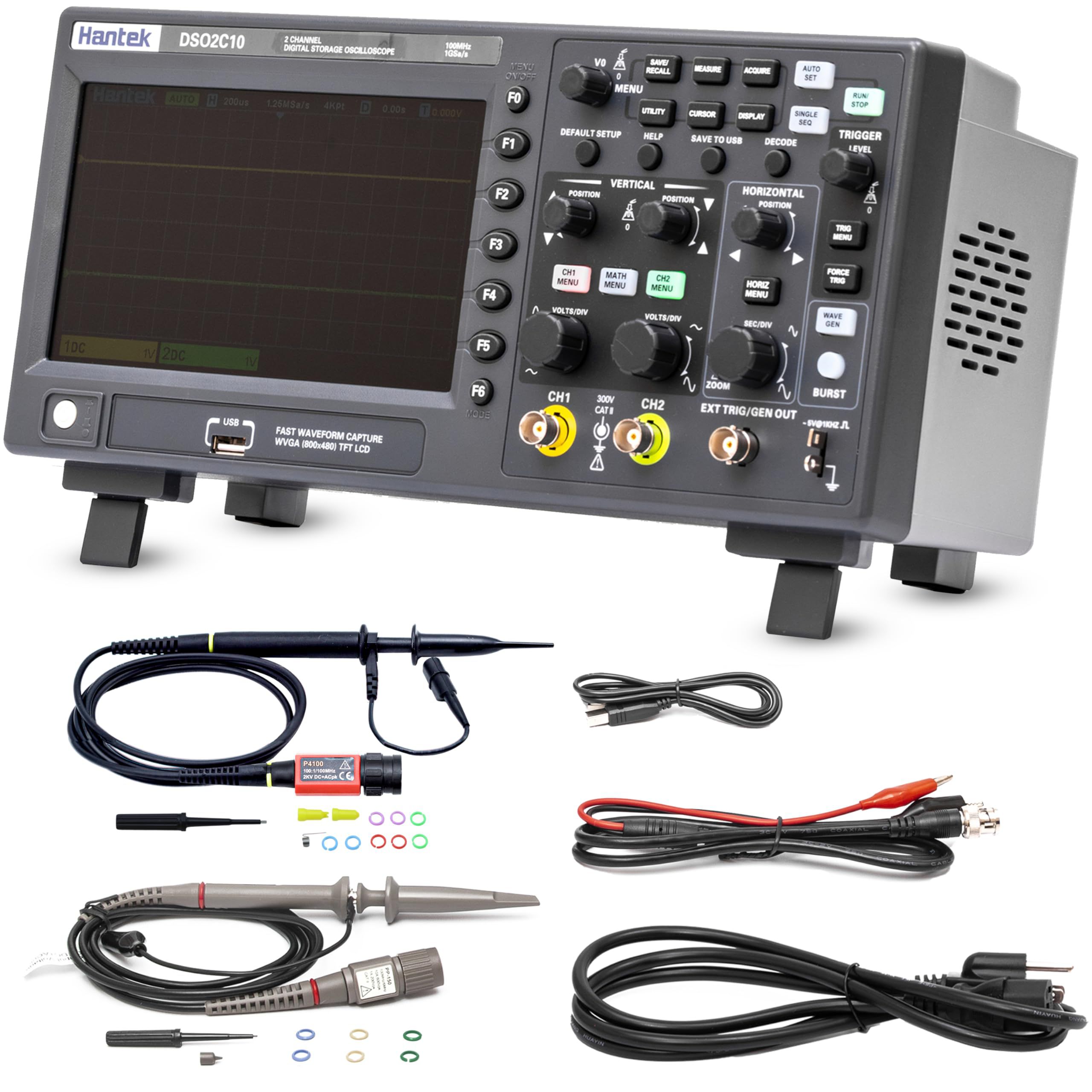 اسیلوسکوپ دیجیتال حافظه دار   Hantek DSO2C10