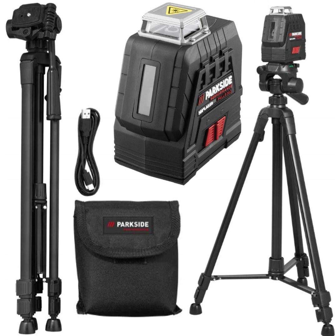 لیزر سبز خط زن پرفورمنس پارکساید 20M سه پایه   PARKSIDE PKLLP 360 B3 4V
